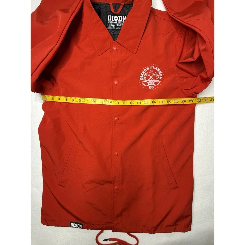 Dixxon Jacket Coaches Unite Men Med Red Windbreaker Coach Grunge Streetwear New